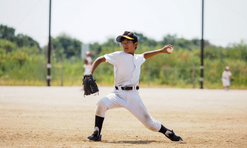 野球肩のピッチャー